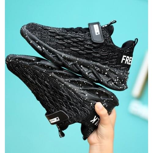 New Spring Children Non-Slip Tennis Running Shoes Boys Sneakers Kindergarten Student Shoes Boy Casual Mesh Sports Red Shoes Kdis