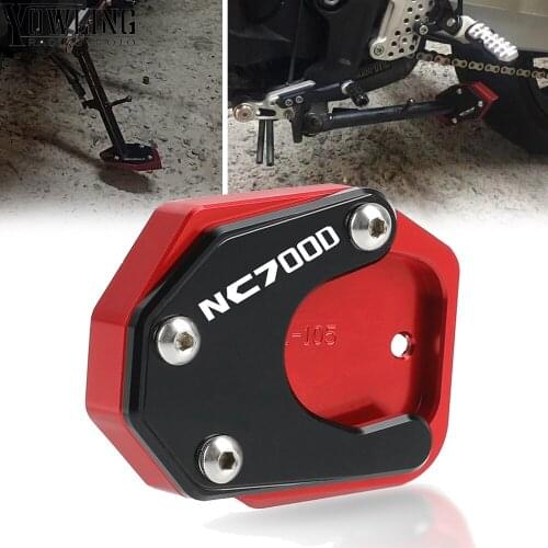 For Honda NC700D INTEGRA 2012 2013 2014 2015 CNC Kickstand Foot Side Stand Extension Support Plate Pad Motor Parts
