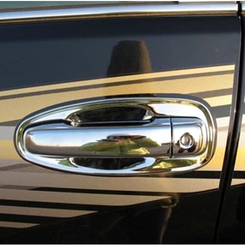For Toyota Land Cruiser Prado FJ150 2014 2015 2016 8pcs Chrome Car Exterior Door Handle Cover Trim Molding Protector Accessories