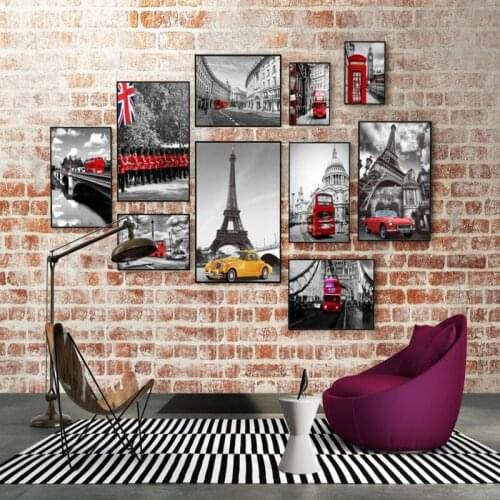Photo wallpaper 3D Stereo wallpaper Continental Retro Paris Landscape Photo Wall TV backdrop wallpaper custom mural