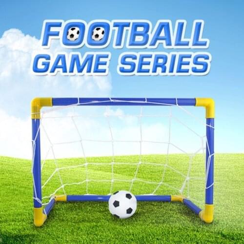 Football Post Net Football Goal Kit Toddler Indoor Children Extra Strong Kids Set Endless Hours 2 In 1 Soccer Ball Post