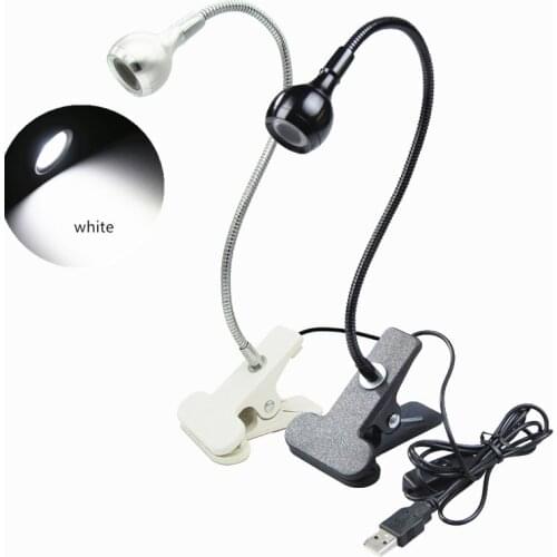 3W Flexible Book Light LED Universal USB Power Holder Night Desk Clip Lamp Bed Reading Table for the Study Room Bedroom Living