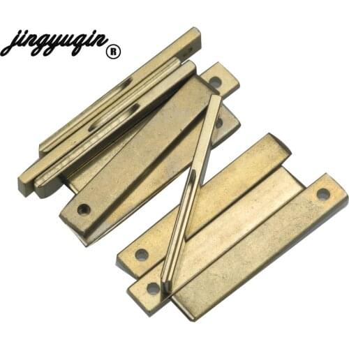 Jingyuqin 10PCS HU83 Blank Key Replacement Uncut Blade for Peugeot 307 Citroen Car key W Groove On Side
