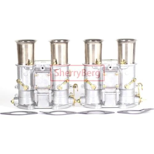 SherryBerg 2PCS Carburetor For Weber 45 DCOE 45mm Twin Choke 19600.017 4 cyl 6 Cyl Dellorto SOLEX 45DCOE EMPI Holley Carburador