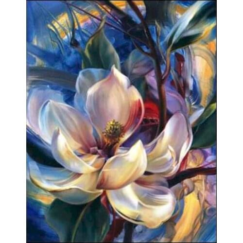 GATYZTORY 60x75cm Frame Colorful Lotus Flower DIY Painting By Numbers Modern Wall Art Canvas Painting For Unique Gift Living Roo