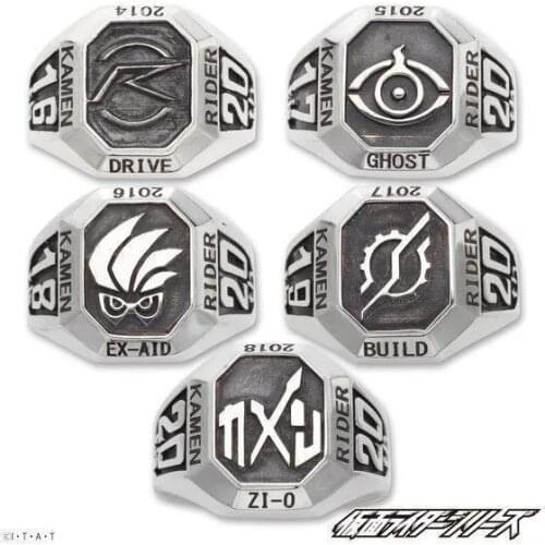 Kamen Rider Cosplay Masked Rider Finger Ring Fashion Jewelry Halloween Costume Accessory Prop