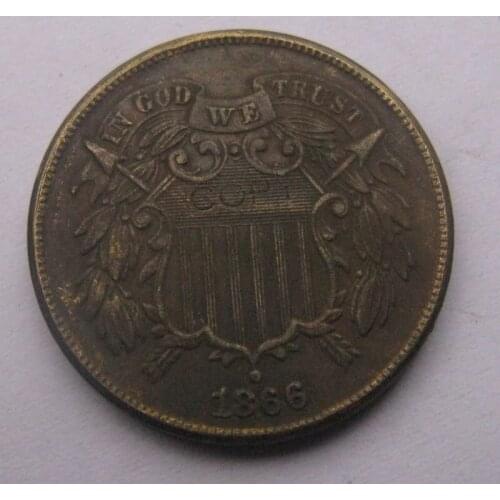 Two Cent 1866 copy coins