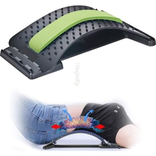 Stretch Equipment Back Massager Stretcher Fitness Lumbar Support Relaxation Mate Spinal Pain Relieve Chiropractor Messager