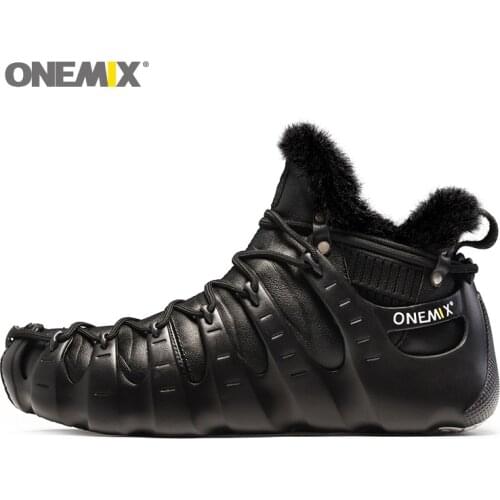 ONEMIX Men Roma Winter Boots Women Luxury All Match Sports Outdoor Fitness Running Shoes Warm Trends Trainers Walking Sneakers