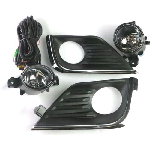 5Pcs/Set Car Front Bumper Fog Light Lamp Cover Bezel with Switch Wiring Harness Kit Fit For Nissan Altima 4 Door 2016 2017 2018