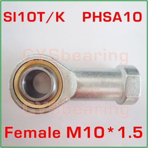 M10 fish eye SI10T/K PHSA10 rod end joint bearing metric female right hand thread M10X1.5mm