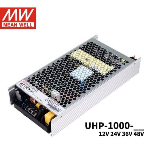 Meanwell UHP-1000 power supply 12V 24V 36V 48V DC output Slim type PFC function Switching power supply New Model