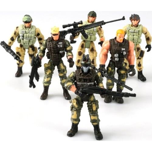 Styles Shipped Randomly) Simulate Action Figure Soldier Model Doll 10cm for Q65 WPL B36 C24 1/16 RC Car Truck DIY Parts