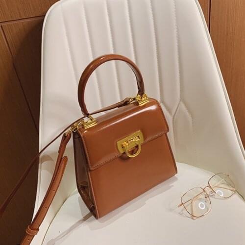 Fashion Ladies Brand Handbag Flap Shoulder Bag French Style Elegant Vintage Cow Split Leather Luxury Tote Women Crossbody Bags
