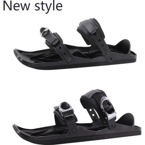 New Mini Ski Skates for Snow The Short Skiboard Snowblades High Quality Adjustable Bindings Portable Skiing Shoes Snow Board