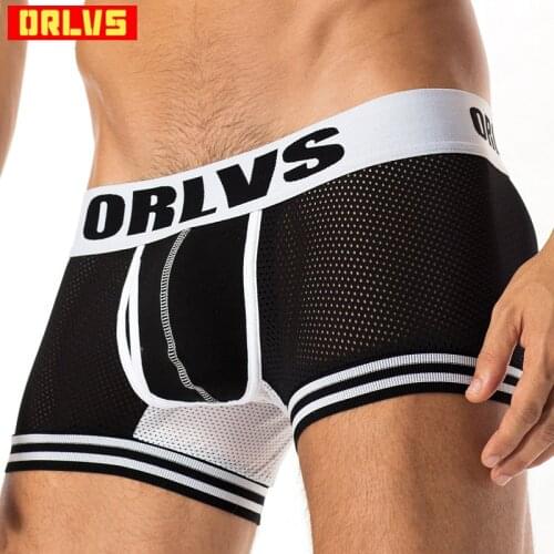 ORLVS Brand Ventilate Plus Size Boxers Best Selling Newest Mesh Underwear men Modal Boxer Men Sexy Men Boxer Men OR599