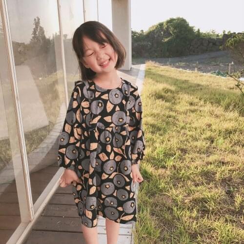 Girl Dress Kids Baby Clothes 2021 Retro Spring Summer Toddler Outwear Prom Party Uniform Dresses Cotton Children Clothing