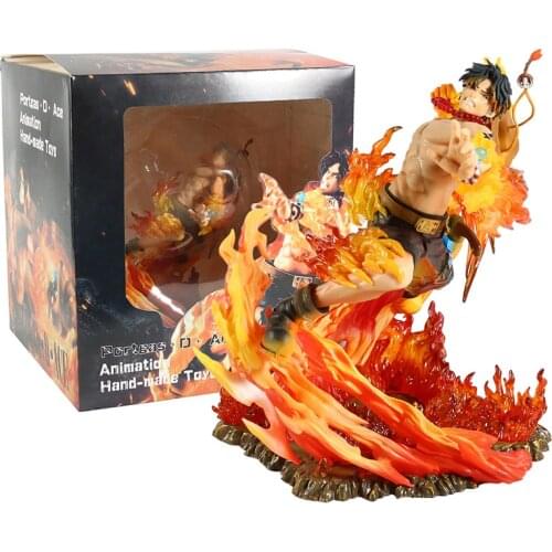 Portgas D Ace MAX 15th Burining Fight Ver. GK Statue Collectible Figure Model Toy