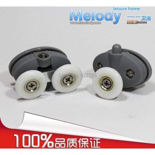 Me-005TD+BS Bath room sliding dougle & single Nylon cabin wheels shower screen Door Rollers accessories fittings
