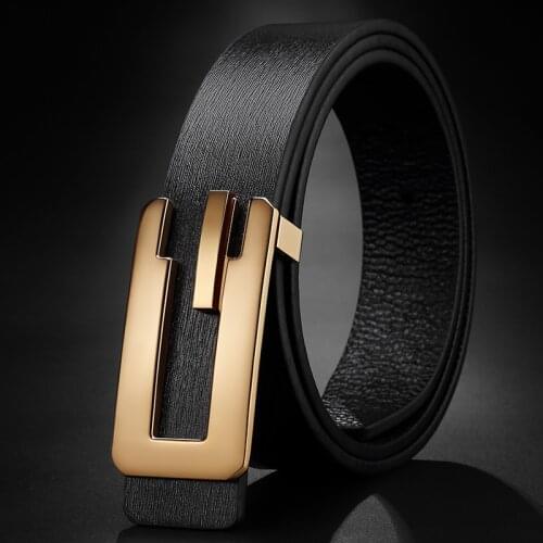 Genuine leather belt high quality designer mens belts fashion Handsome young men luxury Waist Strap male cowhide cinto masculino