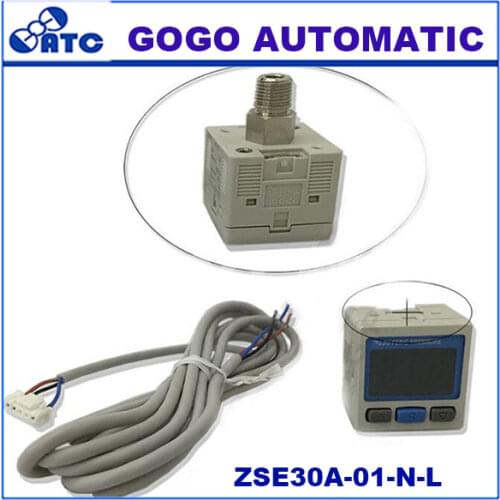 SMC type 2-Color Display High-Precision Digital Pressure Switch ZSE30A-01-N-L Pressure sensor 0-101Kpa