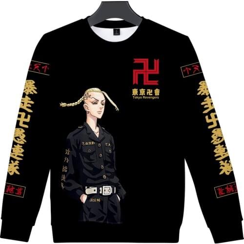 Tokyo Revengers 3D Printed O-Neck Sweatshirt Women/Men Anime Long Sleeve Sweatshirts Hot Sale Streetwear Clothes