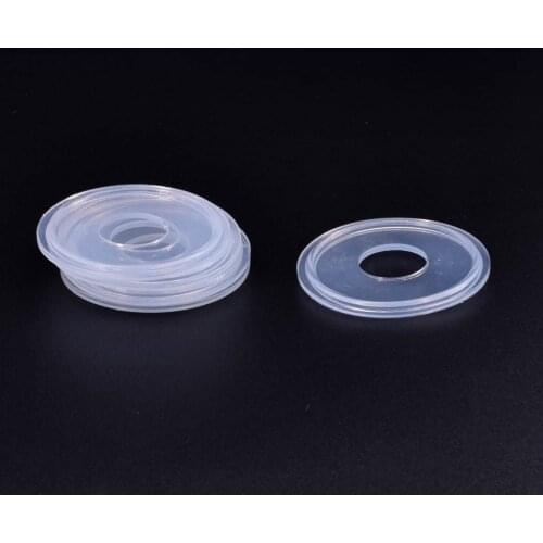 Fit 19mm 3/4" Pipe Tri Clamp Sanitary Transparent Silicon Sealing Gasket Strip Ring Homebrew For Diopter Ferule Fitting 0.5"- 6"