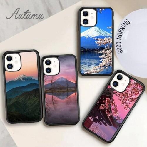 Japan Fuji Mountain Phone Case for iPhone 11 12 Pro Max mini X XR XS SE 2020 5 6S 7 8 Plus Samsung Galaxy S8 S9 S10 Cover shell