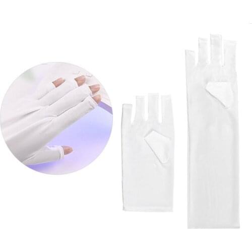1 Pair Anti UV Radiation Protection Gloves UV Protection Glove Nail Art Gel Anti UV Glove UV LED Lamp Nail Dryer Light Tool