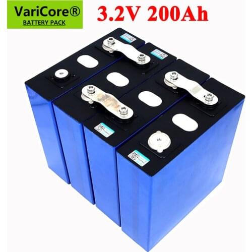 3.2V 200Ah LiFePO4 lithium battery 3.2v 3C Lithium iron phosphate battery for 12V 24V battery inverter vehicle RV Solar energy