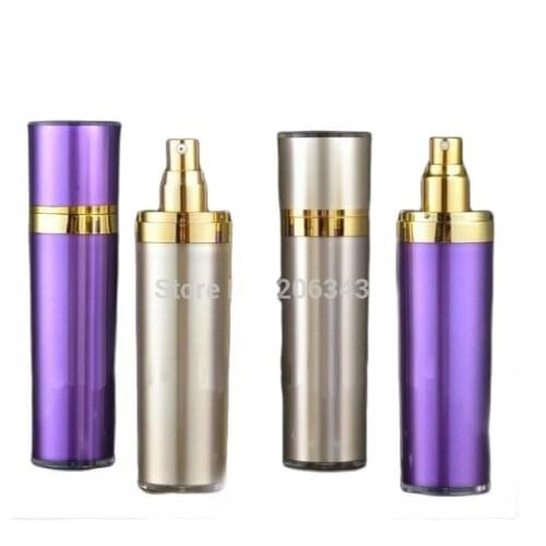 50ML purple acrylic cone-shape mist sprayer bottle or water bottle or perfume bottle used for cosmetic packing