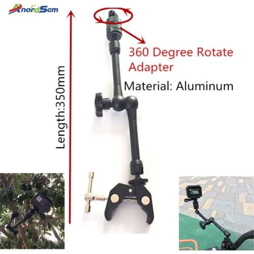 Anordsem Accessories Gimbal Magic Arm Bike Motorcycle Handlebar Mount For Gopro Hero 9 8 7 6 5 5Session 4 SJ Xiaomiyi 4K Camera