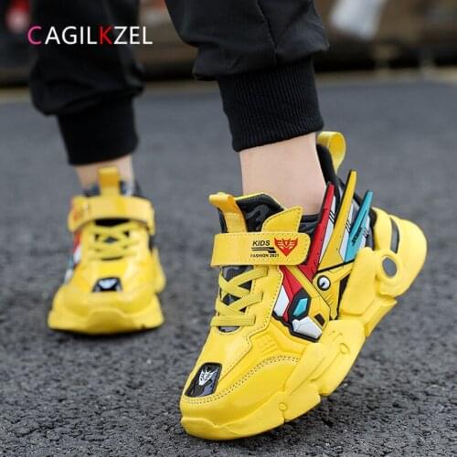 CAGILKZEL 2021 Children Shoes High Quality Fashion Sports Shoes For Boys Casual Running Sneakers Basketball Boys Shoes Enfant