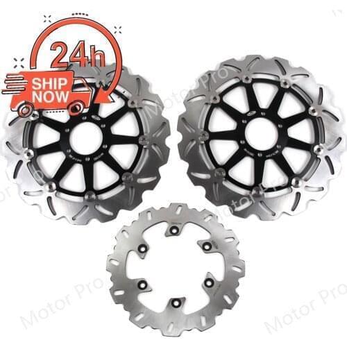 For Ducati 966 ST4 S 2001 - 2005 ABS Front Rear Brake Disc Disk Rotor Kit Motorcycle Accessories 966S 2002 2003 2004 2005 BLACK