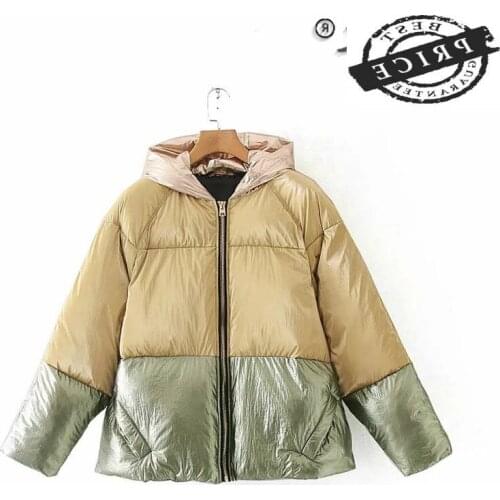 Cotton Fashion Down Coat Female Autumn Winter Clothes Women 2021 Thick Warm Cotton Parkas Hooded Womens Jacket C6-a2a0
