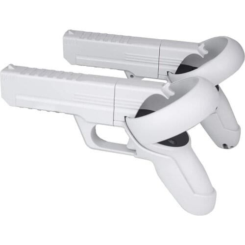 VR Game Gun for Oculus Quest 2 Controllers, Enhanced FPS Gaming Experience