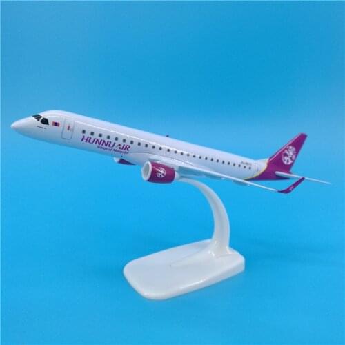Airplane Model Toys 20CM Diecast 1/300 Scale E190 Model Mongolia HUNNU Air Airline Airways with Base Alloy Aircraft Collection
