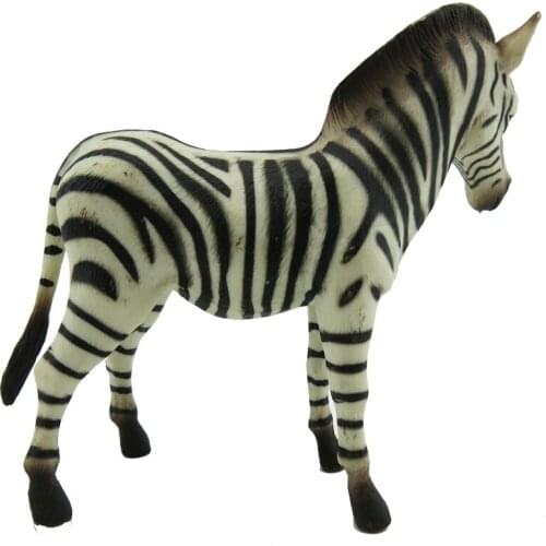 Simulated Cute Zebra Animal World Wildlife Model Toys Plastic Animals Models Children Toys Birthday Gifts Kindergarten Toy 2021