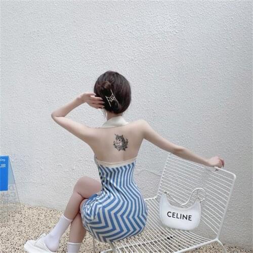 JEYONGZOO Open Summer Dresses