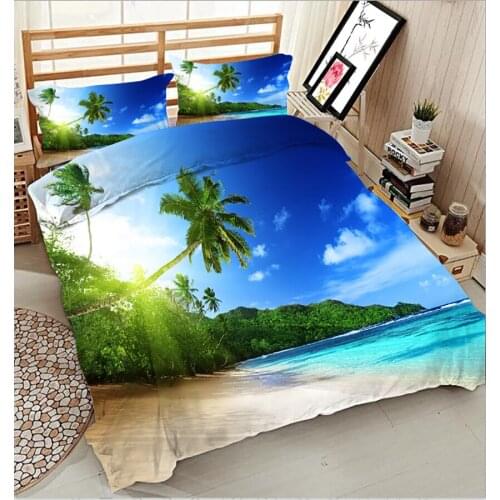 Twin Full Queen bedding set bed sheet Duvet Cover Pillowcase bed cover 3D Bedding Set California king Beautiful scenery decorate