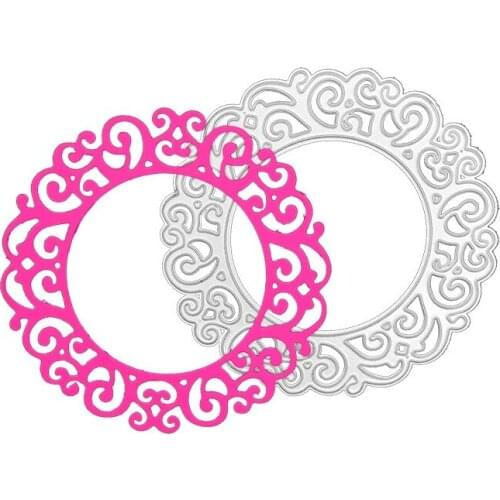 Round Lace Metal Cutting Dies for Scrapbooking Mold Cut Stencil Handmade Tools DIY Card Make Mould Model Craft Decoration New