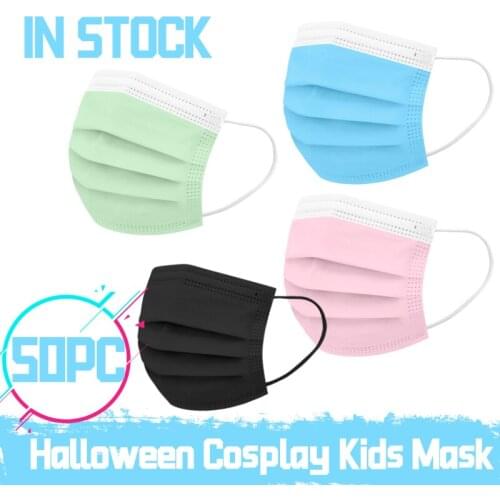 50Pcs Children Mondmasker Mascherine Disposable Face Mask Mascarillas Infantiles Desechables Mondmaskers Halloween Cosplay Маска