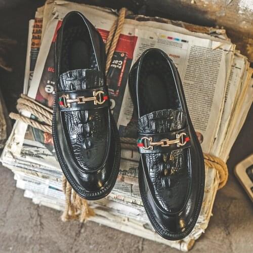 Black Shoes For Men Mens Moccasins Fashion Shoes Men Leather Trend Brown Loafers Brand Big Size Stylish For Sneakers Hip Hop
