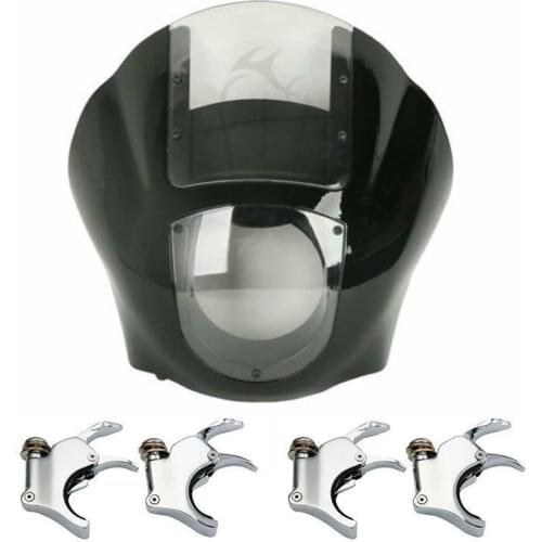 Motorcycle Quarter Headlight Fairing Windshield 39 49mm Fork Clamp For Harley Sportster XL 1200 883 Dyna