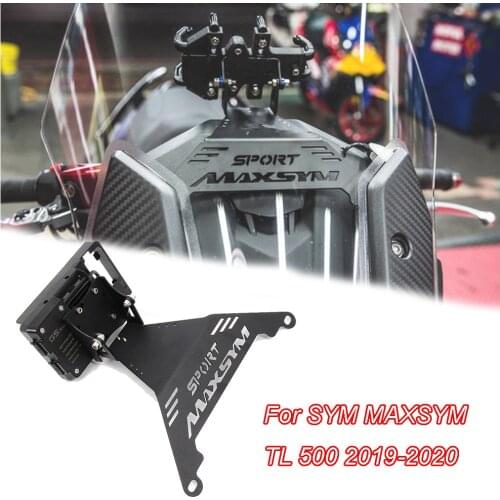 Motorcycle Accessories Front Phone Stand Holder Smartphone Phone GPS Navigaton Plate Bracket For SYM MAXSYM TL 500 TL500 2019 20