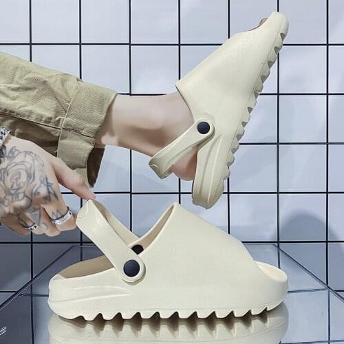 Mens Slippers Sandals 35-46 Large Size Slippers Mens Outdoor Leisure Beach Shoes Mens and Womens Sandals and Slippers