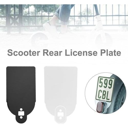 Rear Wing License Plate Mudguard Plastic Number Plate Holder Warning Sign For Xiaomi Mijia M365 Pro Electric Scooter Accessories