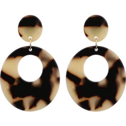 New acrylic long earrings acetate hot selling retro personality Earrings temperament Earrings for women