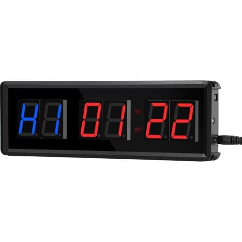 1.5inch Programmable Remote control LED crossfit timer Interval Timer garage timer sports training clock Crossfit gym timer