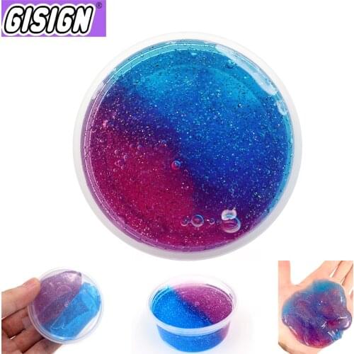 DIY Clear Slime Box Crystal Glitter Cloud Mud Glue for Fluffy Slime Light Plasticine Clay Kit Sand Antistress Playdough Putty